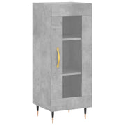 Credenza | Madia | Buffet da pranzo | Armadio da pranzo Grigio Cemento 34,5x34x90 cm in Legno Multistrato