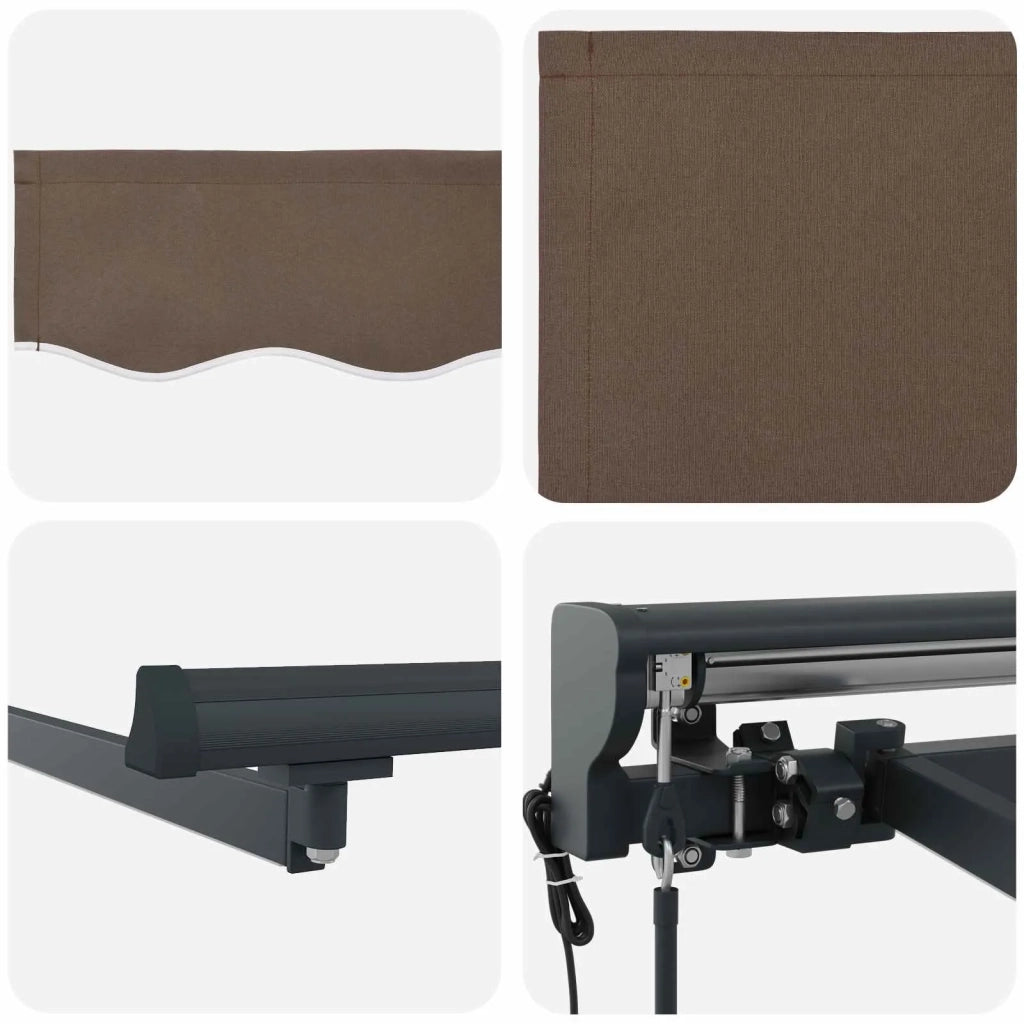 Tettuccio Elettrico Retrattile Tortora 2,5 x 2 m 3425603