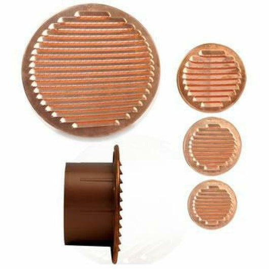 Griglia aerazione in rame con im bocco in plastica d.150 b08wyvkr