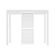 Persiana in alluminio da 1m per pergola bioclimatica triomphe, bianco