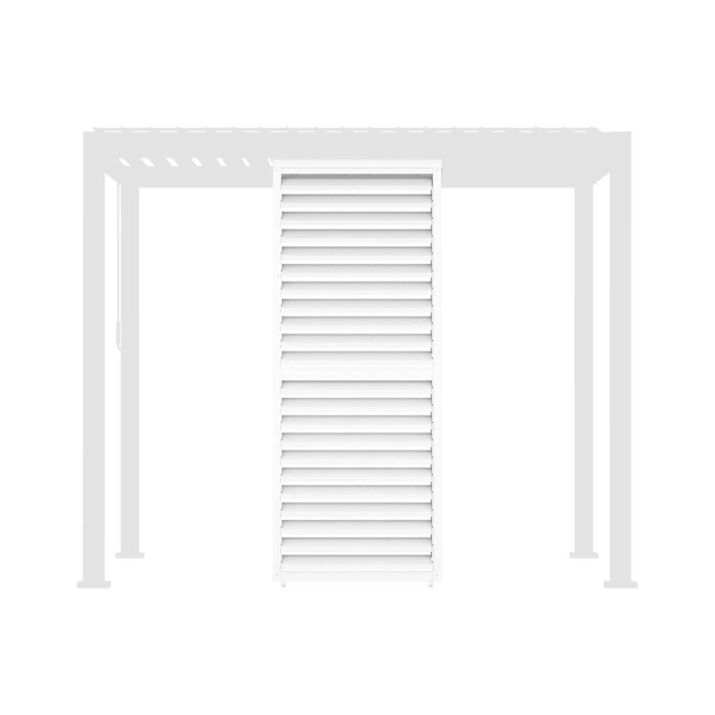 Persiana in alluminio da 1m per pergola bioclimatica triomphe, bianco