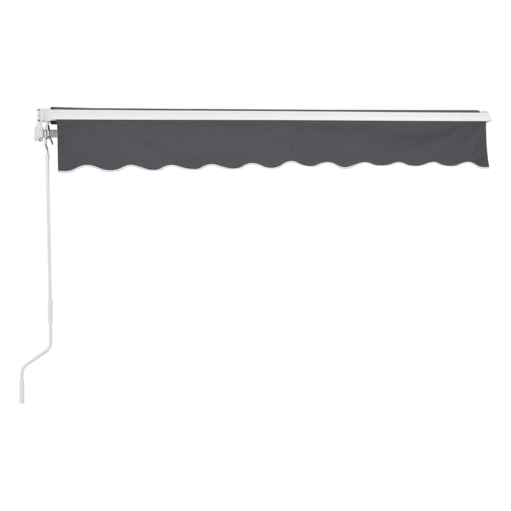 Tenda da sole con manovella 300 x 250 cm grigio scuro 03_0008305