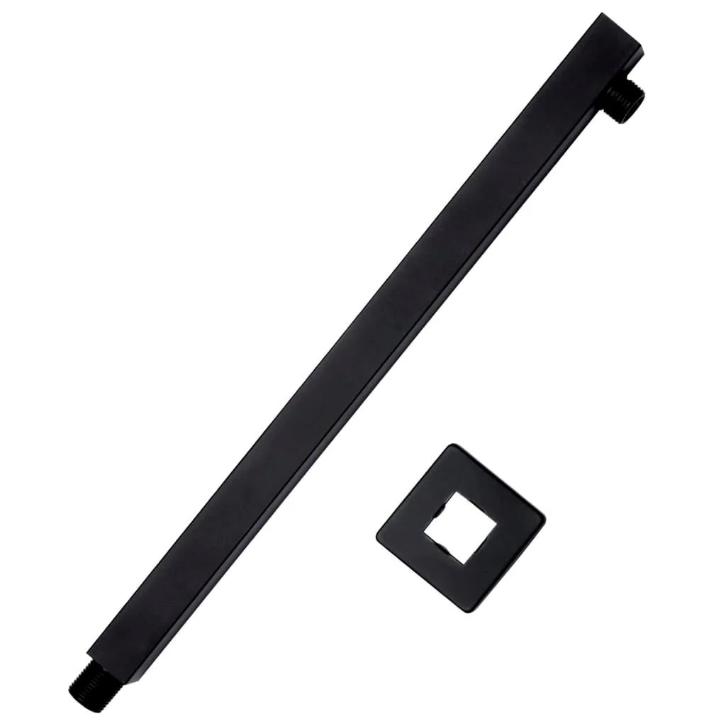 Braccio di supporto doccia quadrato acciaio inox 201 nero 40 cm 02_0003282
