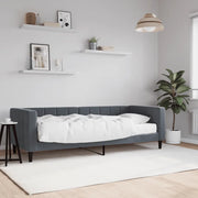 Divano Letto con Materasso-Sofa Letto-Daybed Grigio Scuro 80x200 cm in Velluto 202801