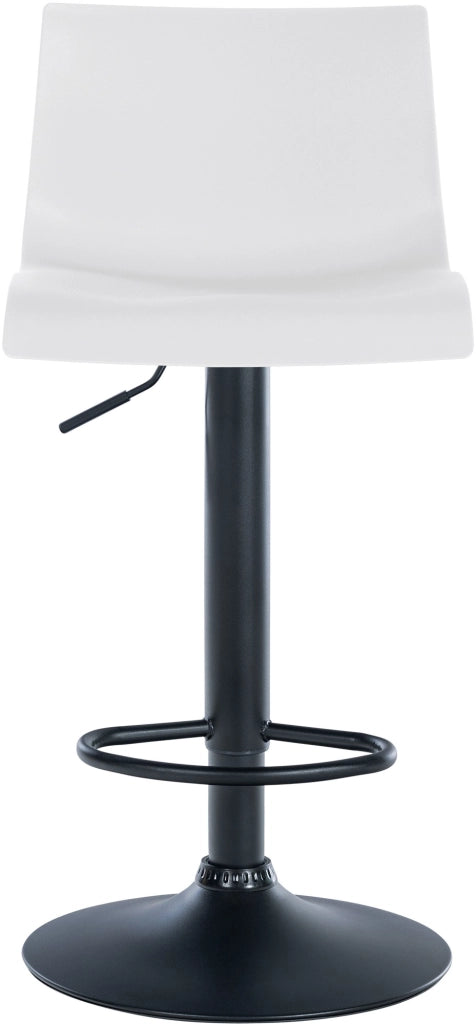 Sgabello Branford bianco,Plastica