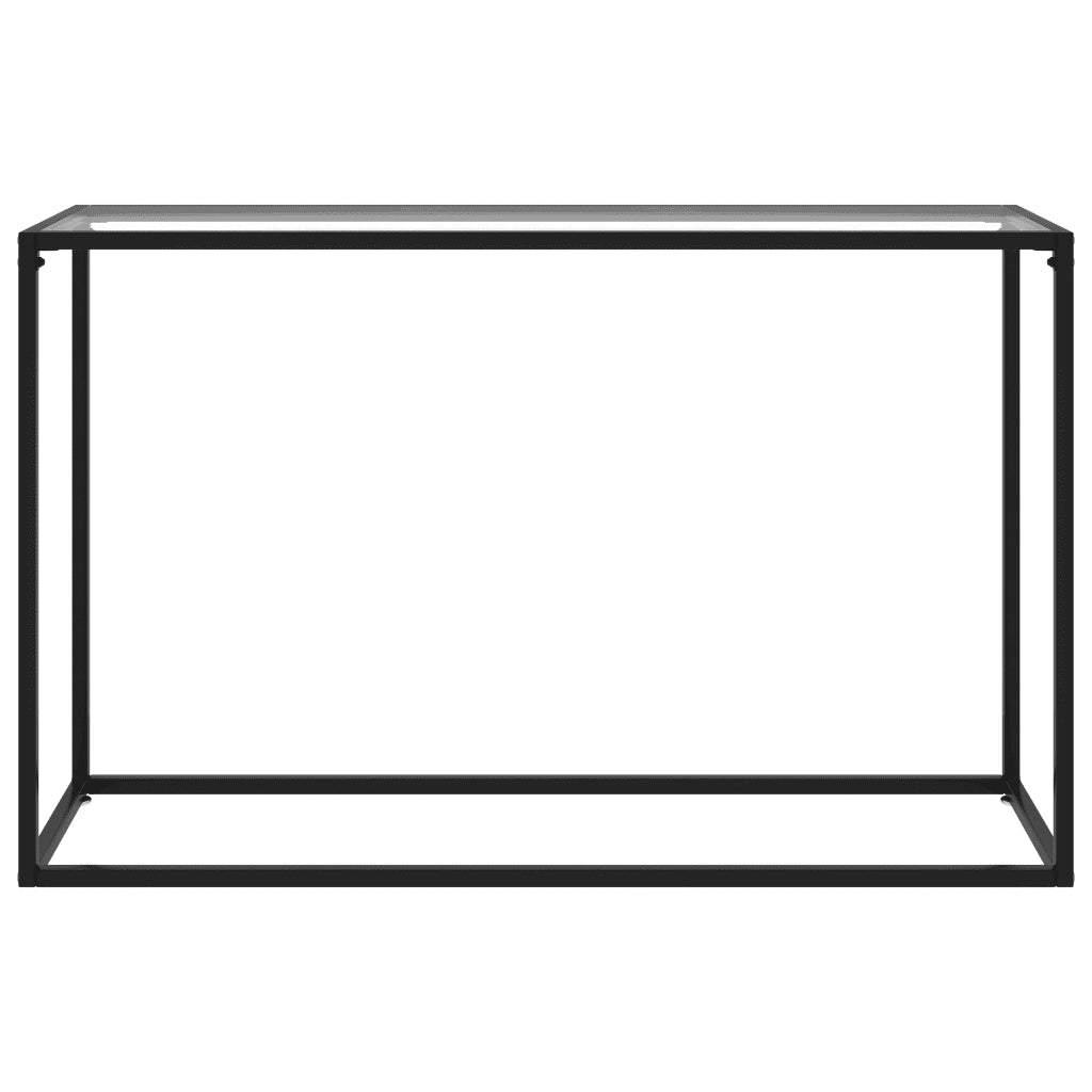 Tavolo Consolle Trasparente 120x35x75 cm in Vetro Temperato 322815