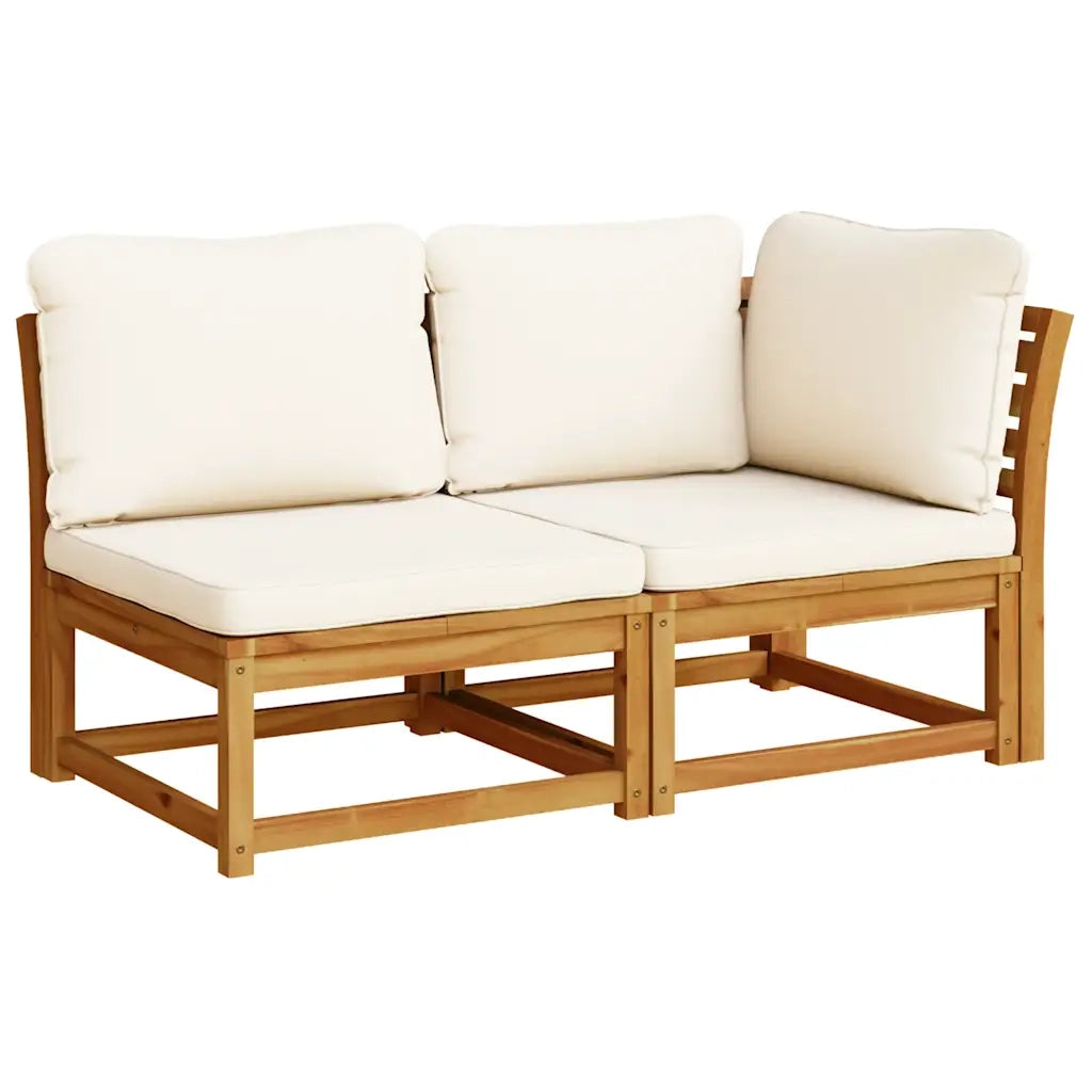 Set Salotto Giardino 9 pz con Cuscini Legno Massello di Acacia 3214298