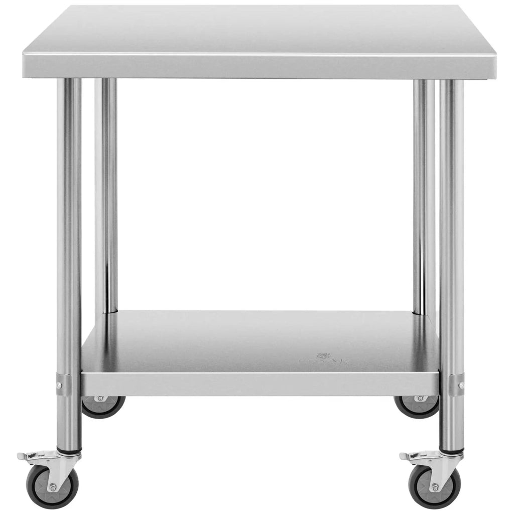 Tavolo da lavoro professionale da cucina Premium 60 x 90 cm 145 kg acciaio inox 14_0010023