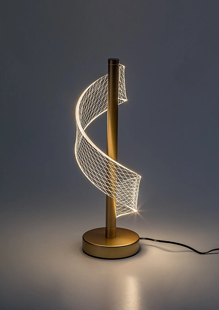 Lampada da tavolo Zofrael LED oro trasparente Rabalux