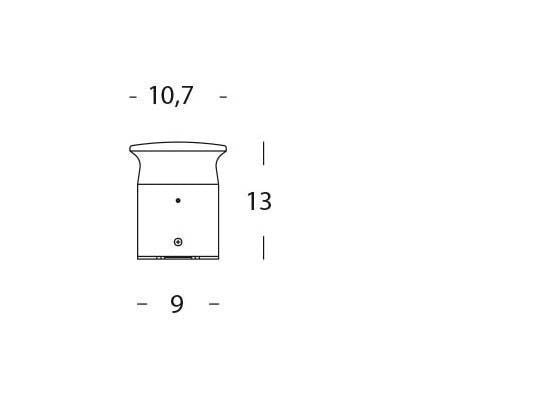 Applique da Esterno a LED 9W 4000K Sovil Grigio