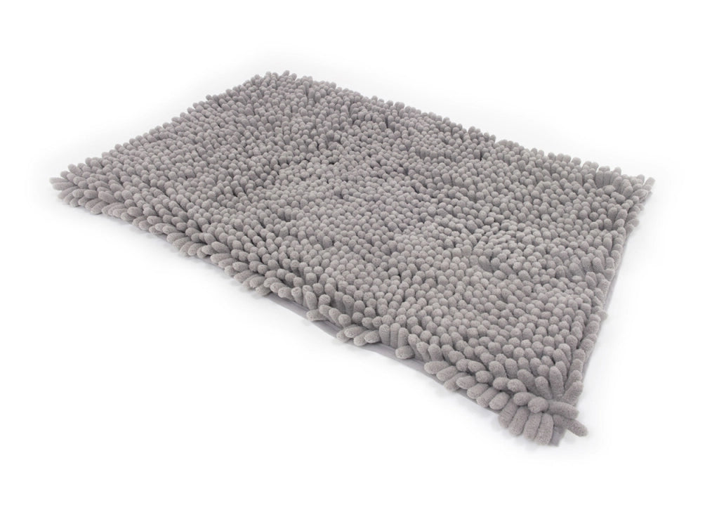 Tappeto Bagno Retro Gommato Antiscivolo Lavorazione Shaggy Modello Passatello - 60x120 - Grey