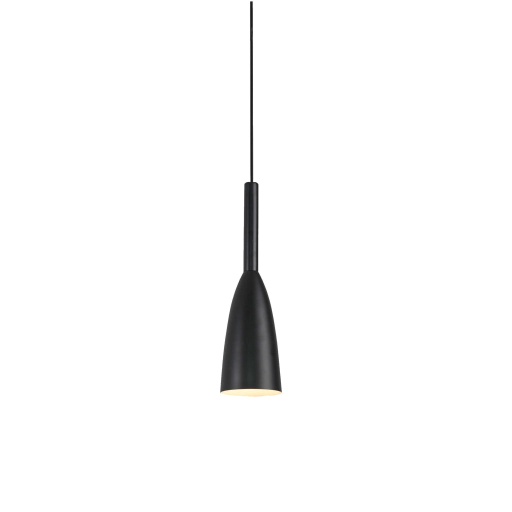 Lampada a sospensione Light Prestige Solin nera E27 Ø10