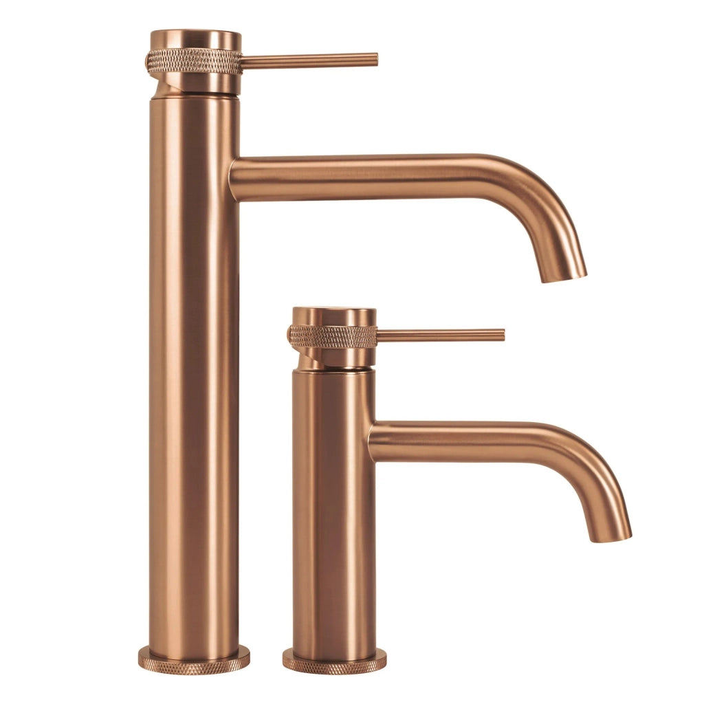 Rubinetto Da Lavabo Rea Lungo Grip Brush Copper High