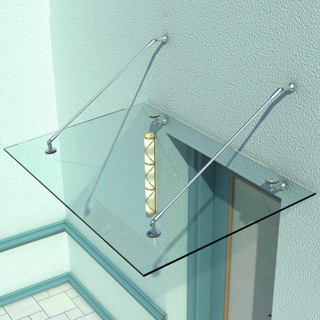 Vordach in Vetro Temperato ¨C Zephmum ¨C 150x90 cm