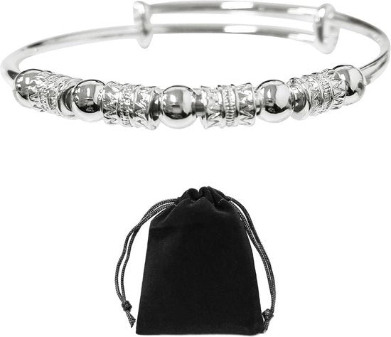 Anello per braccio rotante con taschino - cinturino regolabile - gioielli per donna moda - gioielli di fortuna per donna - accessori per mano - regali per ragazze - 10 x 12 cm.