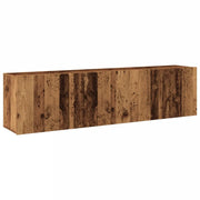 Mobili TV a Parete 2pz | Armadietto TV | Mobile Porta TV Legno Antico 80x30x41 cm
