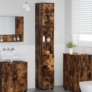 Mobile da Bagno con archiviazione Rovere fumé 30 x 35 x 192 cm