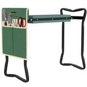 Sgabello da Giardino Pieghevole con Cuscino Ginocchia ¨C zephmum ¨C Verde 58x28x49cm