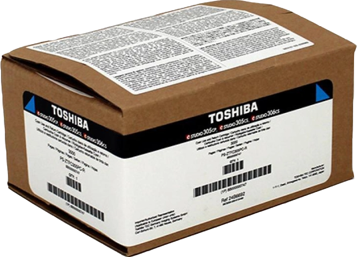 ORIGINAL Toshiba toner ciano T-FC305PC-R 6B000000747 ~3000 Seiten cartuccia di stampa riutilizzabile