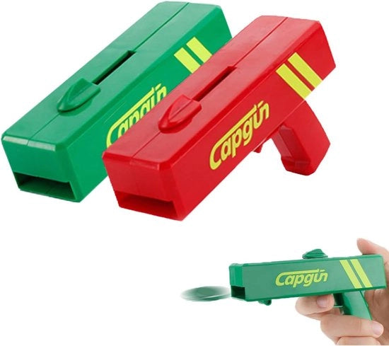 Dop per Bicchieri, Regalo di Lusso Dop per Bicchieri, Pistola da Gioco per Aprire Bicchieri, Flessicricchetto per Festa a Casa Bar Gioco - Pistola Apri Bicchieri, Dop per Bicchieri Facile da Riciclare