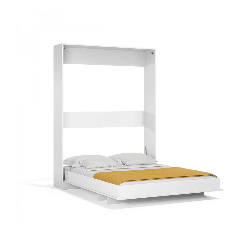 Letto matrimoniale a scomparsa salvaspazio Primer bianco 164x38x221H