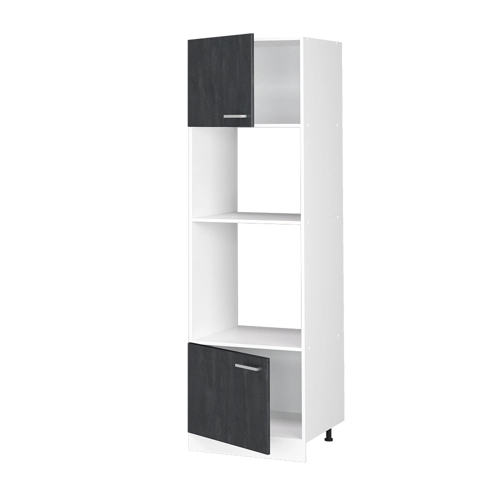 Vicco Set mobili bagno Calcestruzzo nero 60 cm senza piano di lavoro