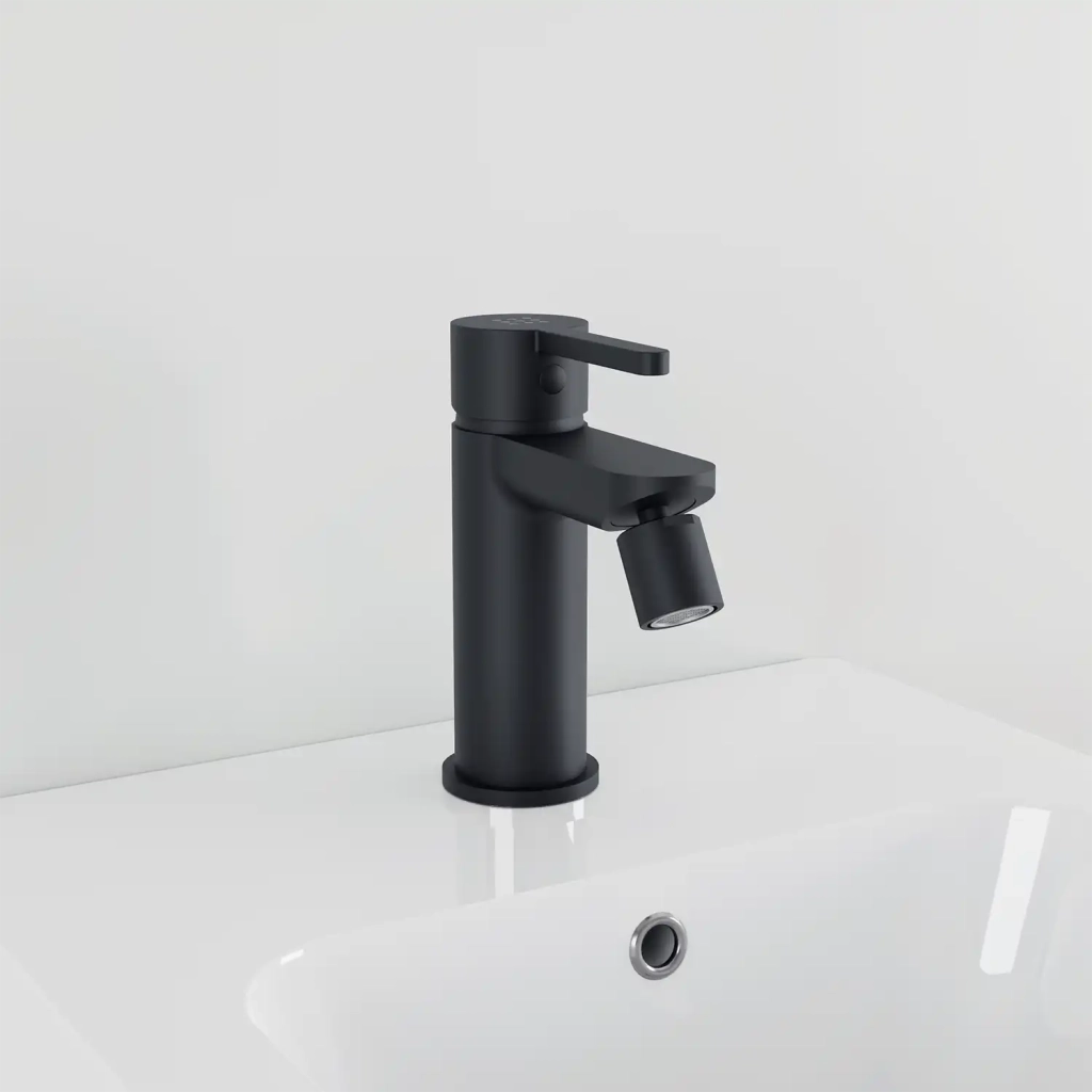 Miscelatore bidet senza scarico nero opaco | Virna
