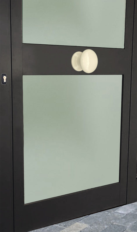 Pomolo fisso per porta SAGUATTI 873/70KB in alluminio bianco lucido