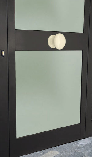 Pomolo fisso per porta SAGUATTI 873/70KB in alluminio bianco lucido