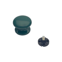 Pomolo fisso per porta SAGUATTI 873/70SB in alluminio verde lucido