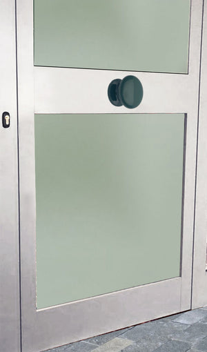 Pomolo fisso per porta SAGUATTI 873/70SB in alluminio verde lucido
