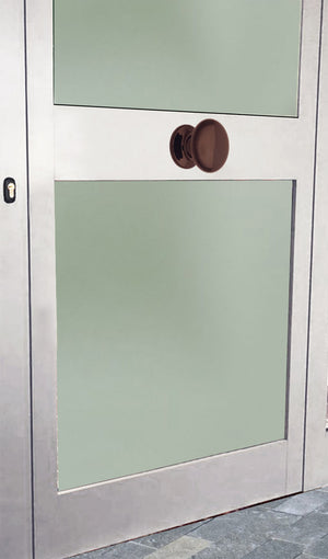 Pomolo fisso per porta SAGUATTI 873/70UB in alluminio marrone lucido