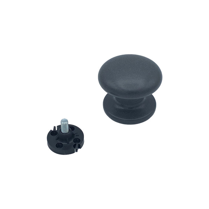 Pomolo fisso per porta SAGUATTI 873/70YAB in alluminio marrone opaco