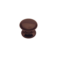 Pomolo fisso per porta SAGUATTI 873/70UB in alluminio marrone lucido