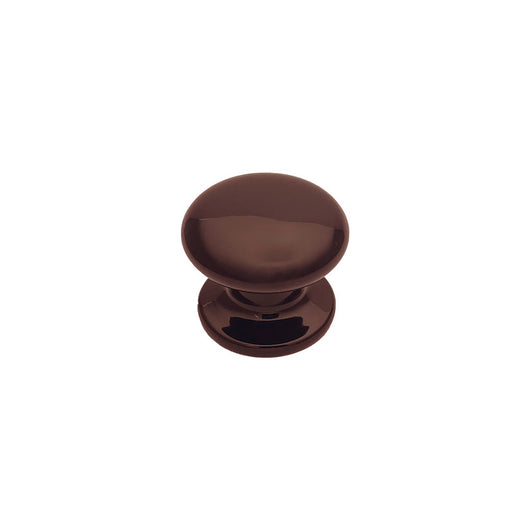 Pomolo fisso per porta SAGUATTI 873/70UB in alluminio marrone lucido