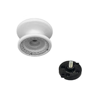 Pomolo fisso per porta SAGUATTI 873/80TB in alluminio bianco lucido