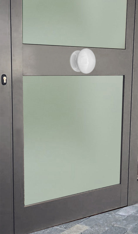 Pomolo fisso per porta SAGUATTI 873/80TB in alluminio bianco lucido