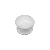 Pomolo fisso per porta SAGUATTI 873/80TB in alluminio bianco lucido