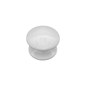 Pomolo fisso per porta SAGUATTI 873/80TB in alluminio bianco lucido