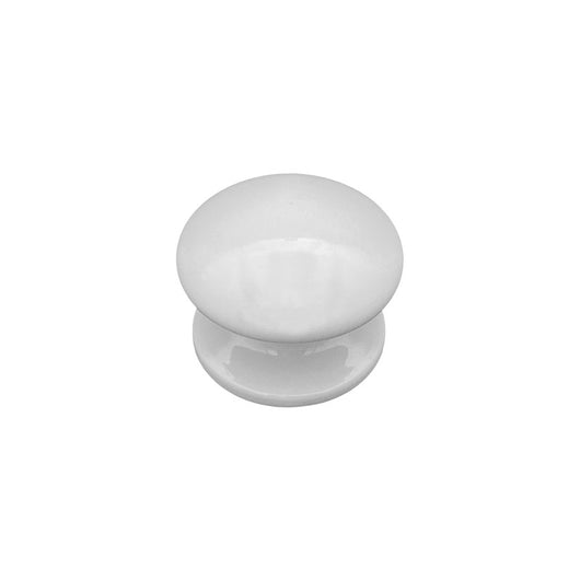 Pomolo fisso per porta SAGUATTI 873/80TB in alluminio bianco lucido