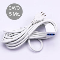 Prolunghe Lineari Spina 10A 2P+T preca 10A Cavo H05VV-F 3x0.75mmx5m