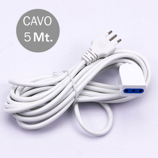 Prolunghe Lineari Spina 10A 2P+T preca 10A Cavo H05VV-F 3x0.75mmx5m