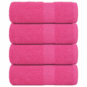 Asciugamani per Sapone 4 pz Rosa 30x30 cm 360 g/mÂ² 100% Cotone