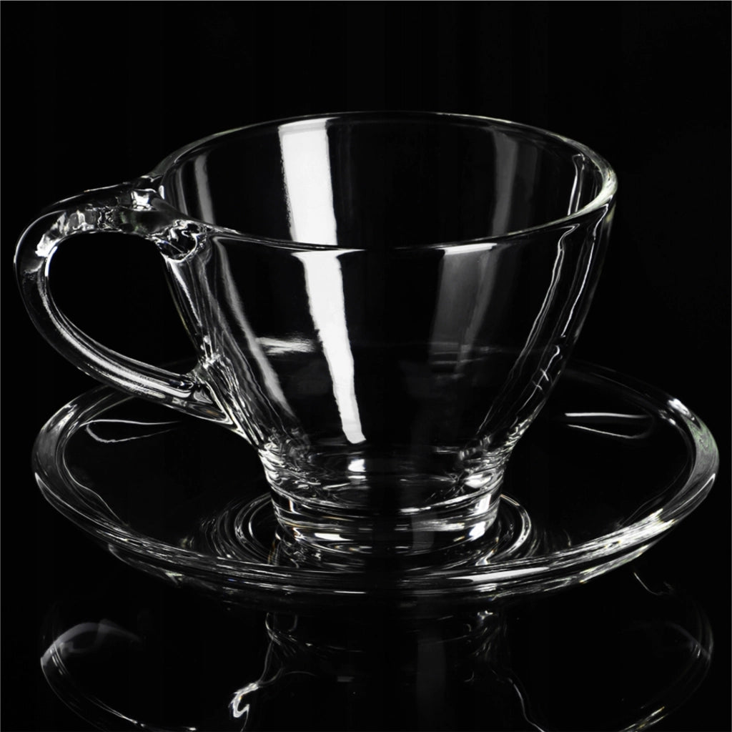 Set di 6 tazze da caffè/tè con piattini KADAX da 200 ml