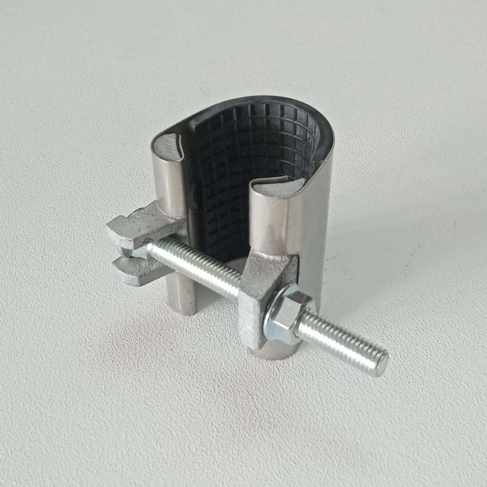 Collare di riparazione 50-54mm inox per tubi con un tirante