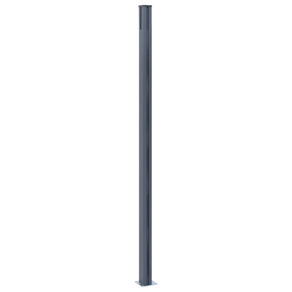 Pali di Recinzione 2 pz Grigio Scuro 185 cm in Alluminio CFW3586636