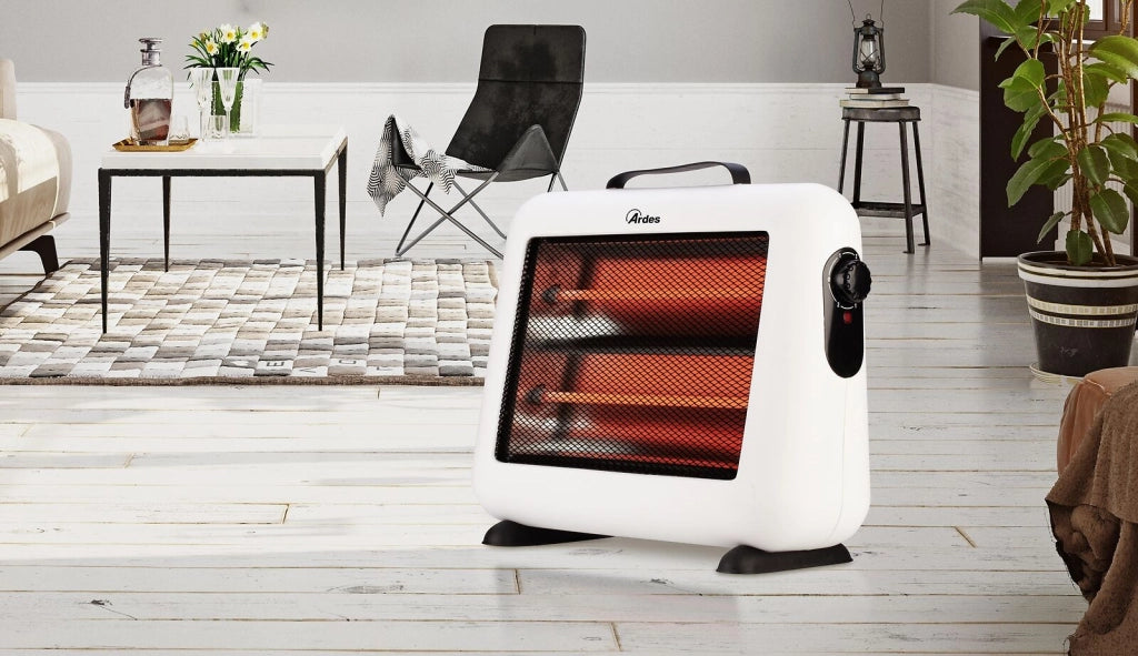 Ardes AR444 stufetta elettrica Interno Bianco 800 W Riscaldatore di ambienti elettrico al quarzo