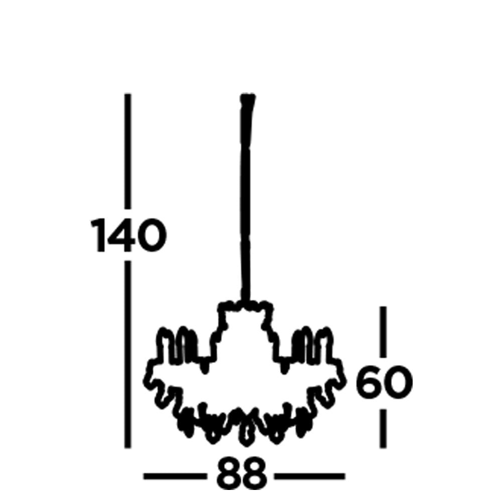 Lampadario Classico Parigi Acciaio Argento Vetro Trasparente 12 Luci E14