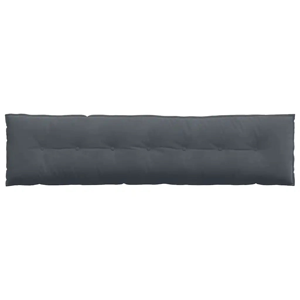 Cuscino per Schiena Grigio scuro 200 x 50 cm Tessuto in Cords