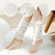 Calze da donna e bambina, calze a compressione con calzini a gamba di legno, maniche a gomito calde con decorazioni a maglia